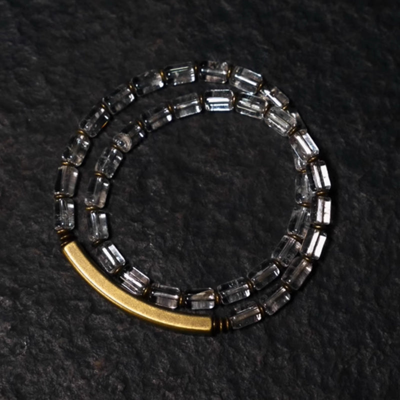 Twin Pure Quartz & Copper Bracelet Set – Double Protection