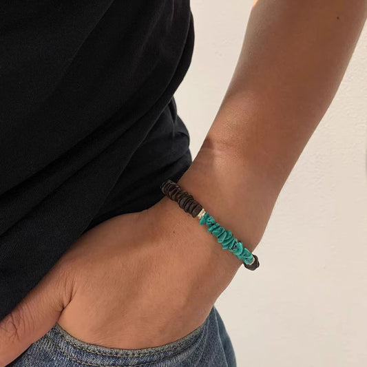 Agarwood Turquoise Bracelet