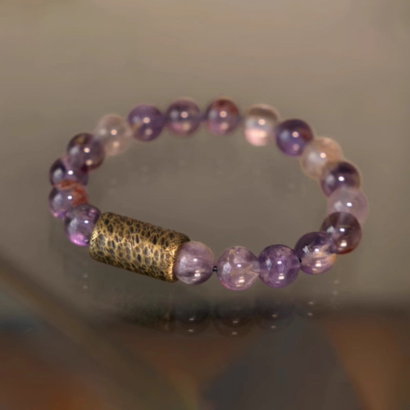 Purple Phantom Crystal Bracelet – Luck & Intuition
