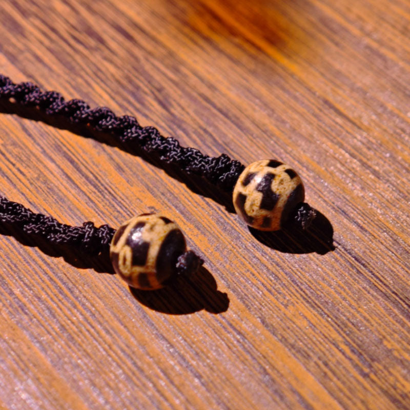 Guardian- Nine-Eye Dzi Bead Pendant