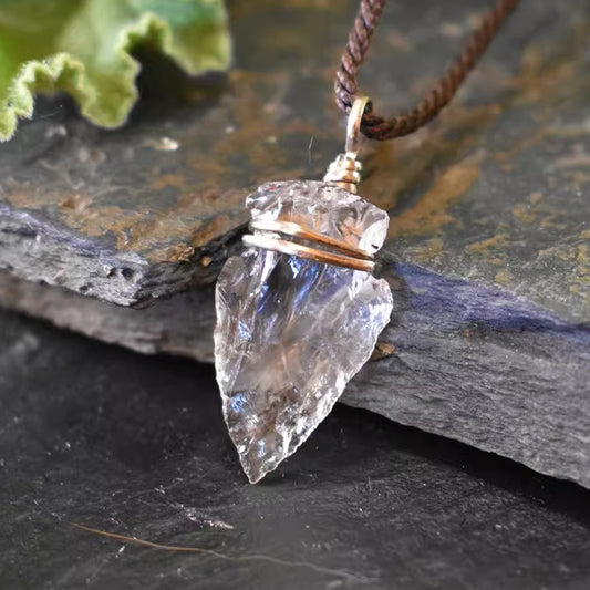 Clear Quartz Icicle Pendant