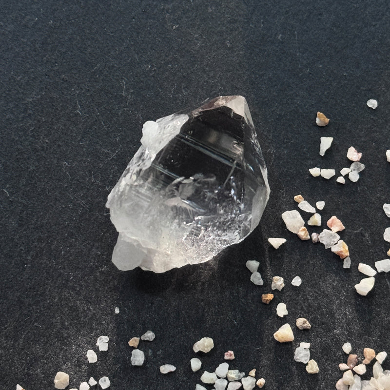 Himalayan Clear Quartz Palm Stone - Pure Energy Meditation Crystal