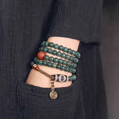 Sacred Bodhi Dzi Necklace – Spiritual Armor