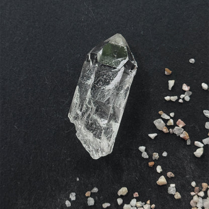 Himalayan Clear Quartz Palm Stone - Pure Energy Meditation Crystal