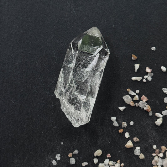 Himalayan Clear Quartz Palm Stone - Pure Energy Meditation Crystal