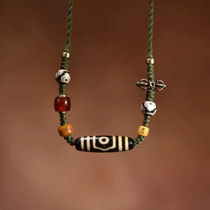 Sacred Third Eye Tianzu and Vajra Pendant Necklace