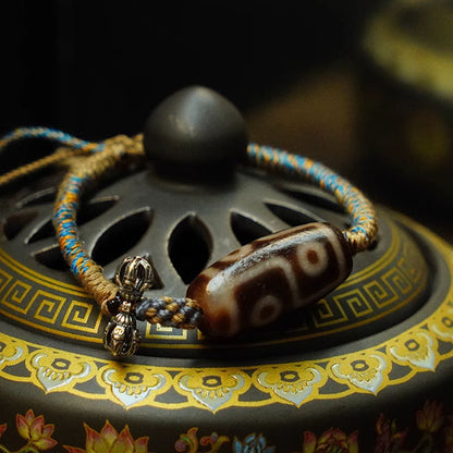 Six-Eye Dzi Bead - Harmony & Abundance