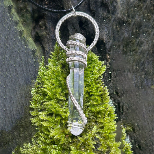 Energy Amplifier｜Handmade Copper Wire Wound Clear Crystal Pendant