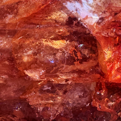 Red Phantom Quartz "Poison Feather Ghost" | Natural Crystal for Wealth & Energy