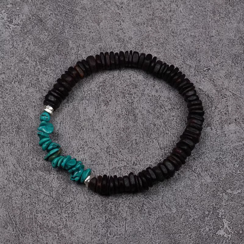 Agarwood Turquoise Bracelet