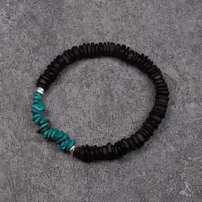 Agarwood Turquoise Bracelet
