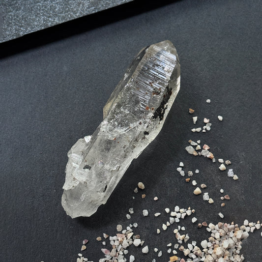 Himalayan Phantom Quartz Palm Stone - Powerful Meditation & Energy Crystal