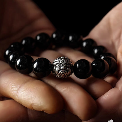 Obsidian Pi Xiu Bracelet - Wealth Attraction