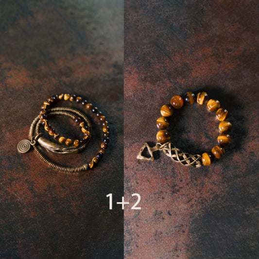 Multi-Wrap Golden Tiger Eye Mala – Courage, Wealth & Personal Power