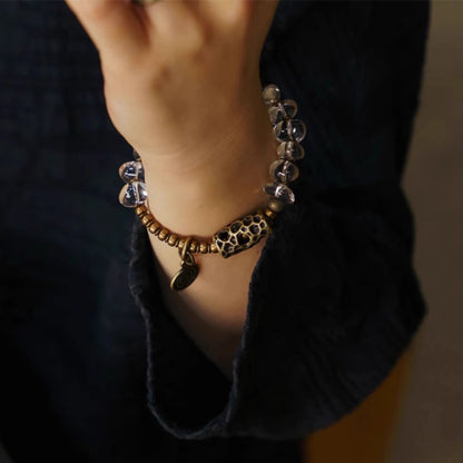 Free-Form White Crystal Bracelet – Uniquely Charged Clarity & Style