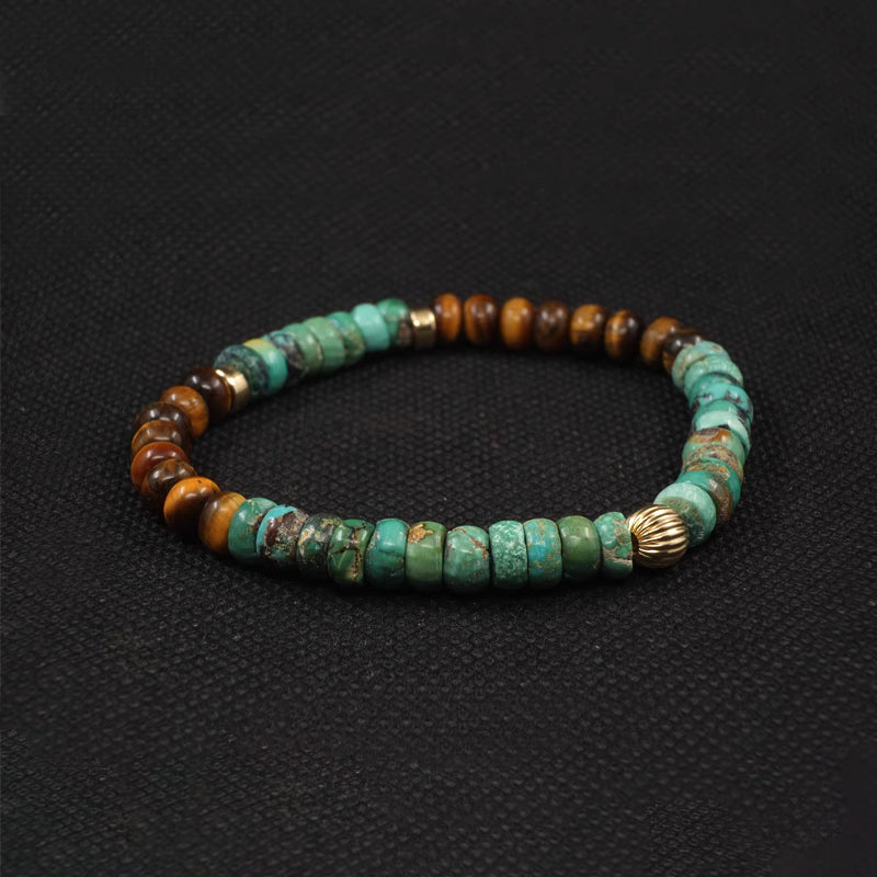 Agarwood Turquoise Bracelet