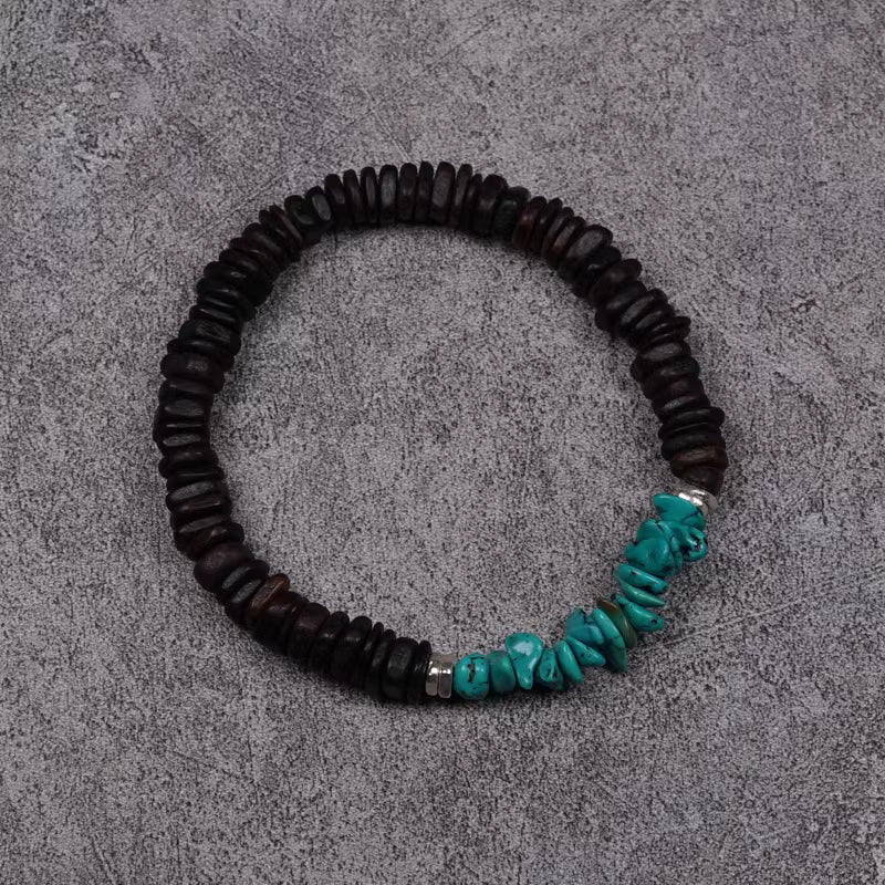 Agarwood Turquoise Bracelet