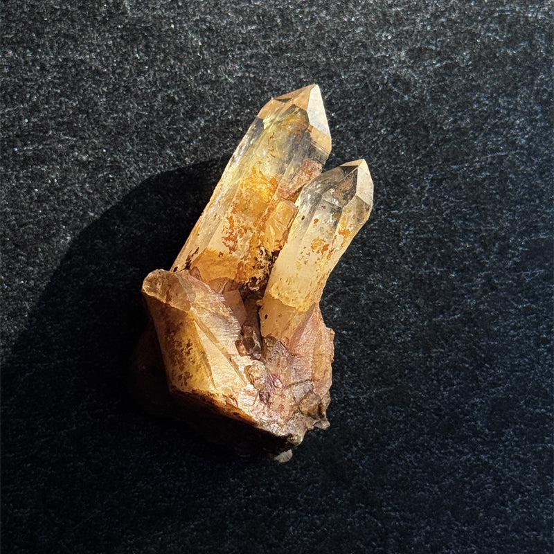 Golden Himalayan Quartz Pocket Stone - Energy Booster & Mindfulness Crystal