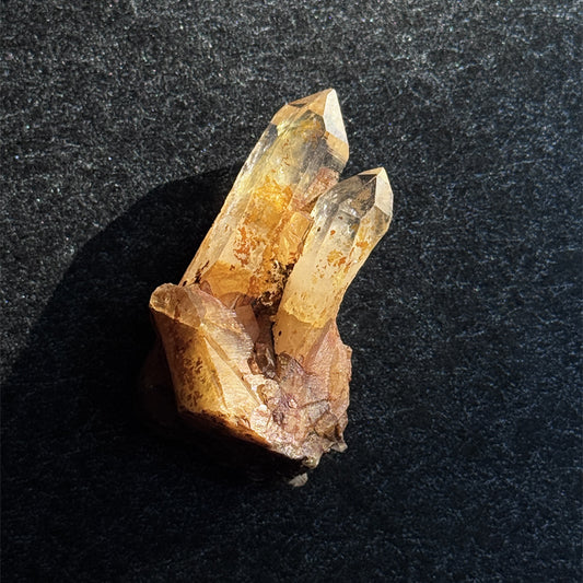 Golden Himalayan Quartz Pocket Stone - Energy Booster & Mindfulness Crystal
