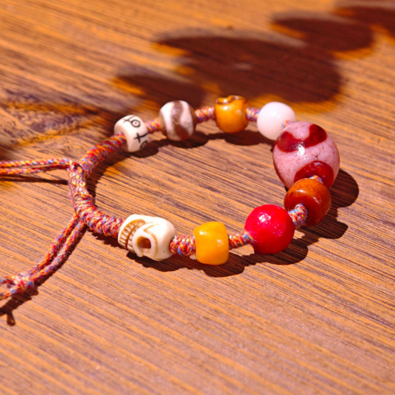 Tiger Tooth Dzi Bracelet
