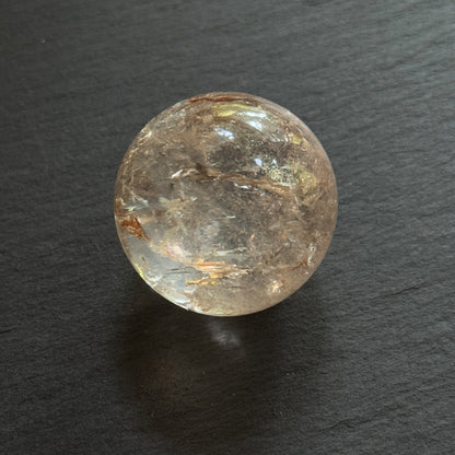 "Himalayan Healing Grid Set - 6 Clear Quartz + Smoky Quartz Sphere (Meditation & Energy Kit)"
