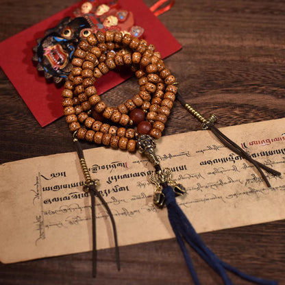 Aged Star Moon Bodhi Prayer Beads