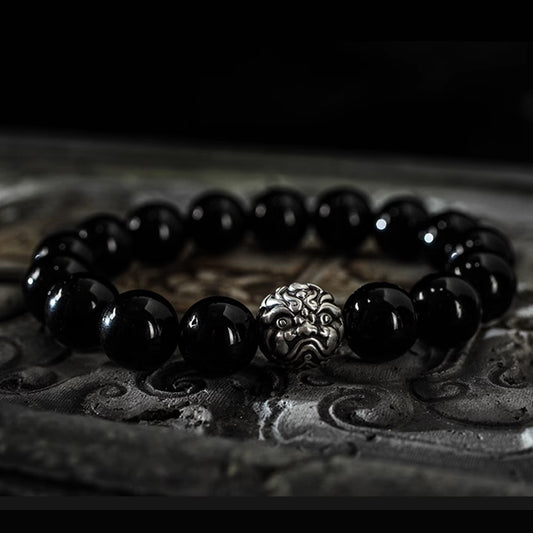 Obsidian Pi Xiu Bracelet - Wealth Attraction
