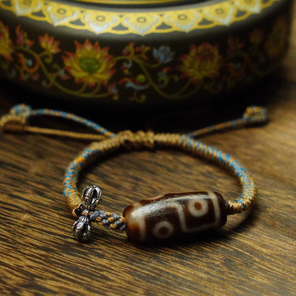 Six-Eye Dzi Bead - Harmony & Abundance