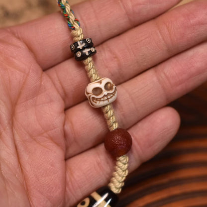 Nine-Eye Sacred Energy Dzi Bead Necklace