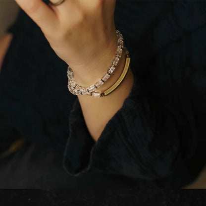 Twin Pure Quartz & Copper Bracelet Set – Double Protection
