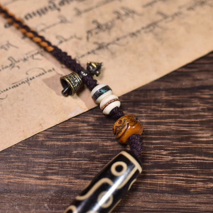 Nine-Eye Dzi Bead · Celestial Eye Blessing Necklace