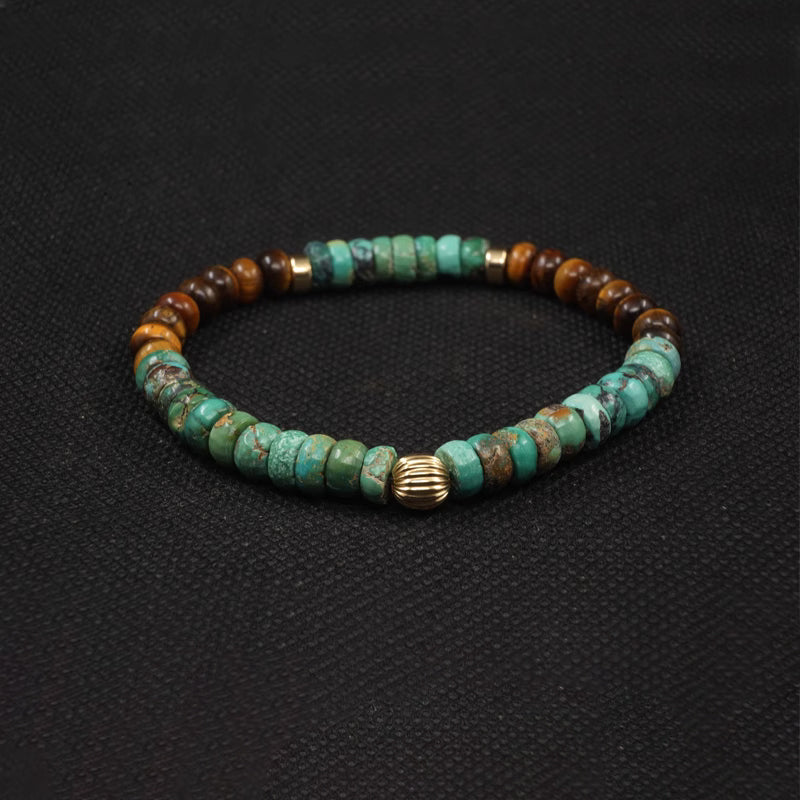 Agarwood Turquoise Bracelet