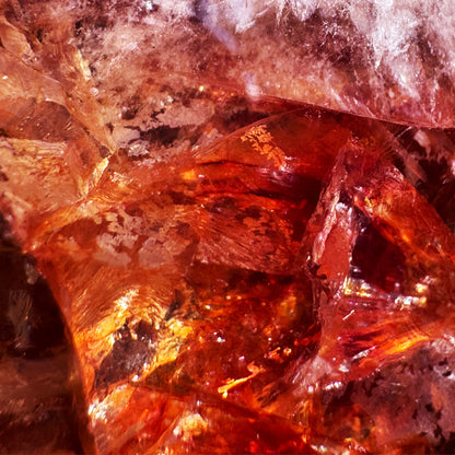 Red Phantom Quartz "Poison Feather Ghost" | Natural Crystal for Wealth & Energy