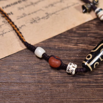 Nine-Eye Dzi Bead · Celestial Eye Blessing Necklace
