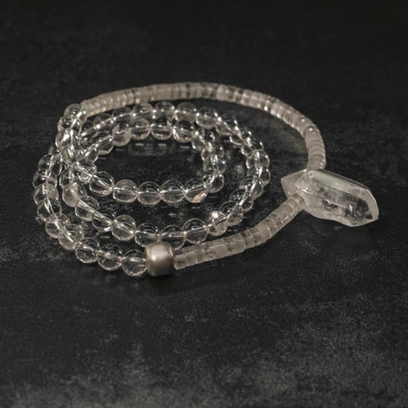 Multi-Row Pure Quartz Bracelet – Stronger Energy Protection