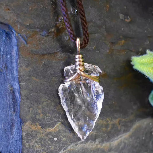 Clear Quartz Icicle Pendant