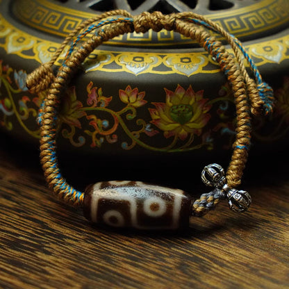Six-Eye Dzi Bead - Harmony & Abundance