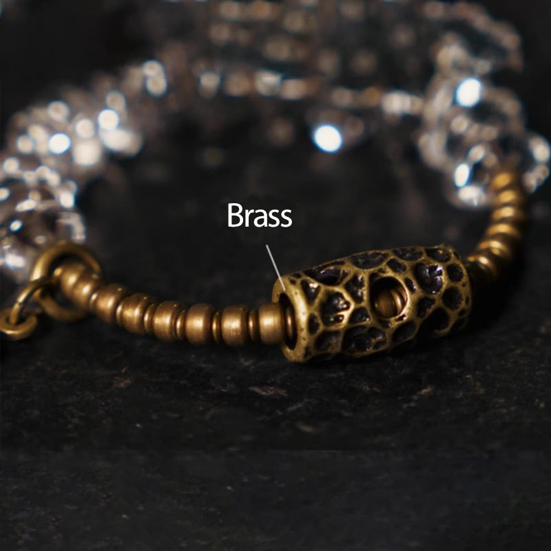 Free-Form White Crystal Bracelet – Uniquely Charged Clarity & Style