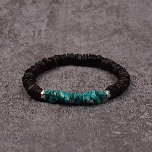 Agarwood Turquoise Bracelet