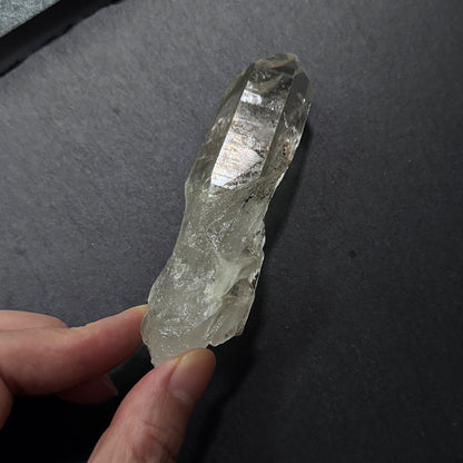 Himalayan Phantom Quartz Palm Stone - Powerful Meditation & Energy Crystal