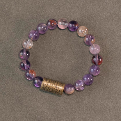 Purple Phantom Crystal Bracelet – Luck & Intuition