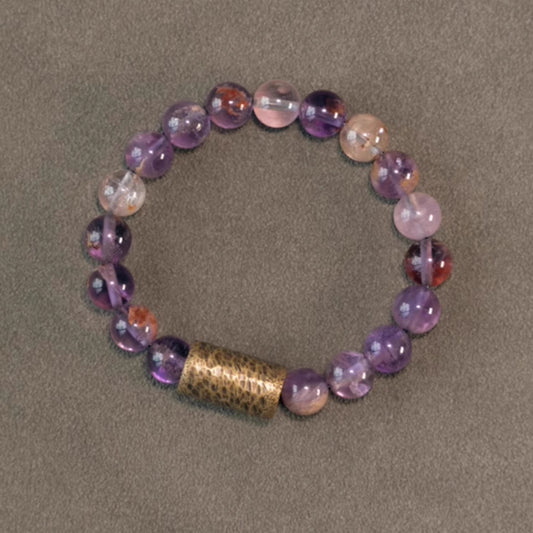 Purple Phantom Crystal Bracelet – Luck & Intuition