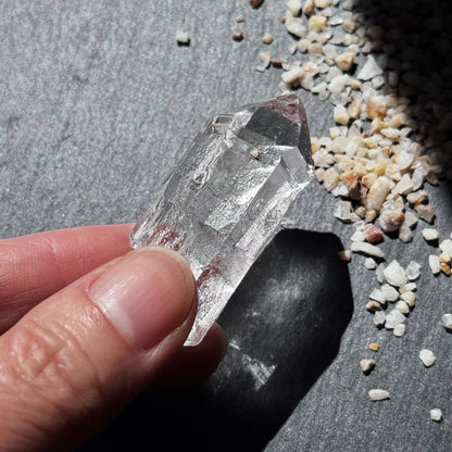 Himalayan Clear Quartz Palm Stone - Pure Energy Meditation Crystal