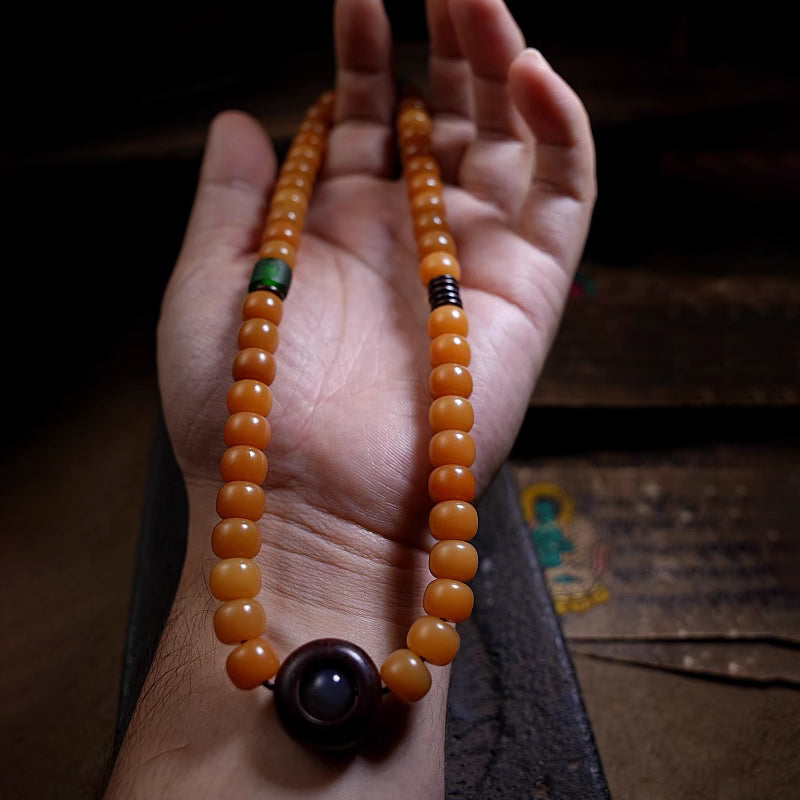 Weathered Bodhi Seed Prayer Beads