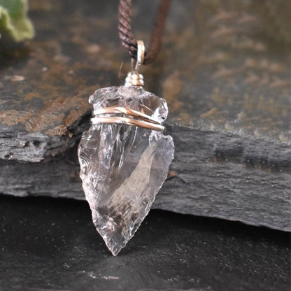 Clear Quartz Icicle Pendant