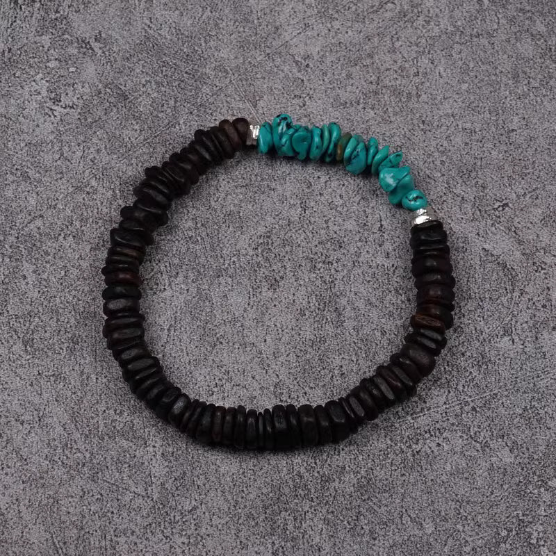 Agarwood Turquoise Bracelet