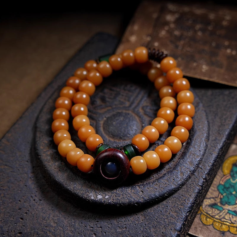 Weathered Bodhi Seed Prayer Beads
