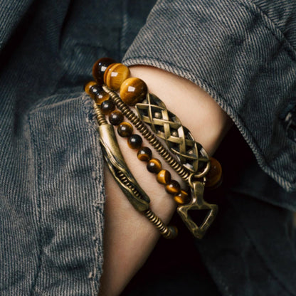 Multi-Wrap Golden Tiger Eye Mala – Courage, Wealth & Personal Power