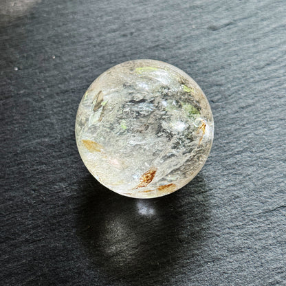 Himalayan Love & Light Crystal Set - 6 Clear Quartz + Rose Quartz Sphere (3.3-3.8cm)