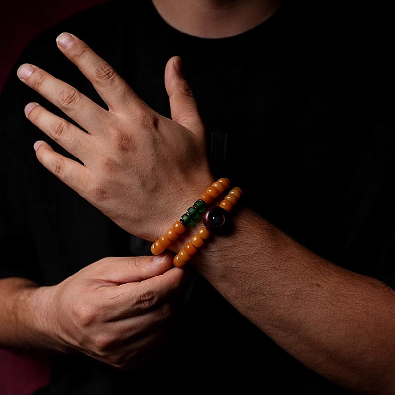 Weathered Bodhi Seed Prayer Beads